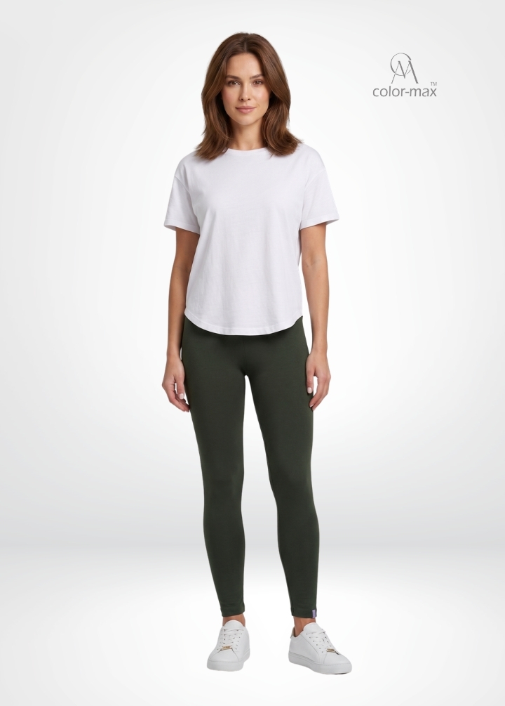 BLACK - Premium Cotton Lycra Ankle Leggings